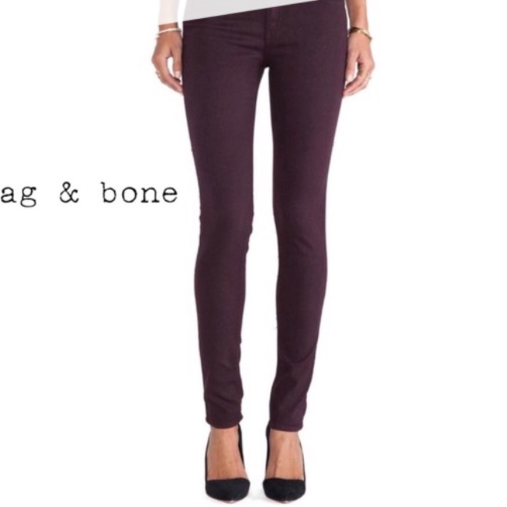 Rag & Bone Plum Purple Skinny Jeans sz 26
